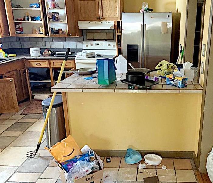 Vandalized kitchen