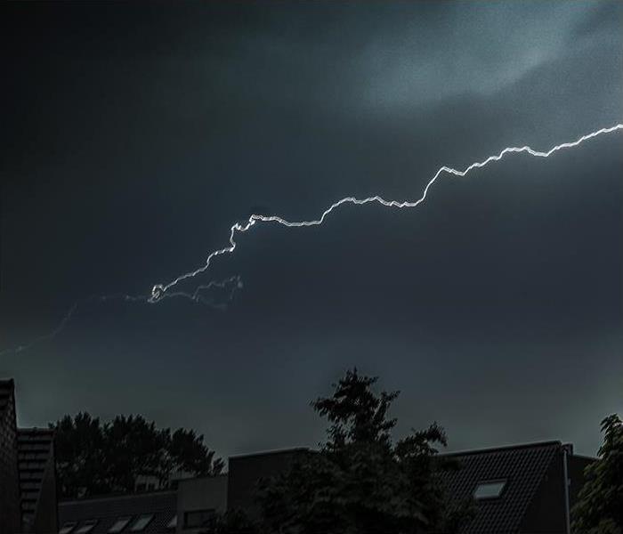 Lightning Over a Dark Sky